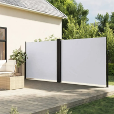 vidaXL Fehér behúzható oldalsó napellenző 160 x 1200 cm kerti bútor
