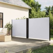 vidaXL fehér behúzható oldalsó napellenző 180 x 1200 cm kerti bútor