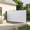 vidaXL Fehér behúzható oldalsó napellenző 180 x 300 cm