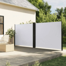 vidaXL Fehér behúzható oldalsó napellenző 180 x 600 cm kerti bútor