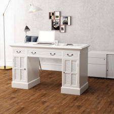 vidaXL fehér dupla talapzatú íróasztal 140 x 48 x 80 cm íróasztal