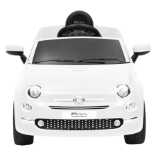 vidaXL Fehér elektromos gyerek autó fiat 500 elektromos járgány