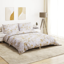 vidaXL fehér és barna ágyneműhuzat-garnitúra 260x240 cm pamut lakástextília