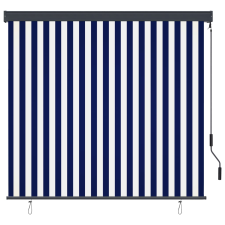 vidaXL fehér és kék kültéri roló 160 x 250 cm (145973) lakástextília