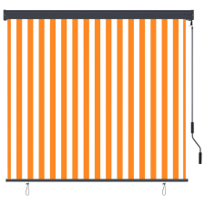 vidaXL fehér és narancssárga kültéri roló 160 x 250 cm (145975) lakástextília