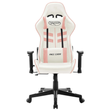 vidaXL fehér és rózsaszín műbőr gamer szék (20534) forgószék