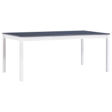 vidaXL fehér és szürke fenyőfa étkezőasztal 180 x 90 x 73 cm bútor