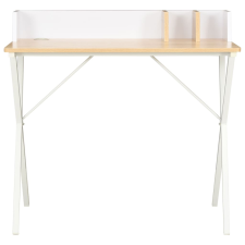 vidaXL fehér és természetes színű íróasztal 80 x 50 x 84 cm (20273) íróasztal