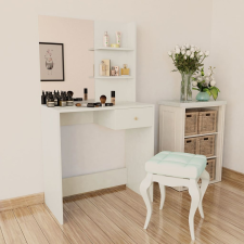vidaXL fehér faforgácslap öltözőasztal 75 x 40 141 cm bútor