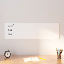 vidaXL fehér falra szerelhető edzett üveg mágnestábla 100 x 30 cm mágnestábla