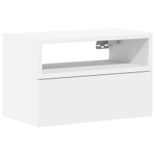 vidaXL fehér falra szerelhető éjjeliszekrény 45 x 26 x 28,5 cm (858596) bútor