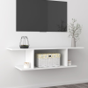 vidaXL fehér falra szerelhető TV-szekrény 103 x 30 x 26,5 cm
