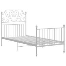 vidaXL fehér fém ágykeret 100 x 200 cm (324845) ágy és ágykellék