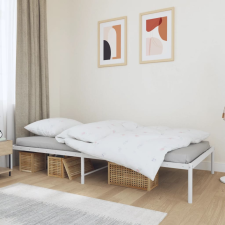vidaXL fehér fém ágykeret 100x200 cm ágy és ágykellék