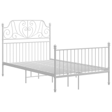 vidaXL fehér fém ágykeret 120 x 200 cm (324848) ágy és ágykellék