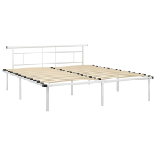 vidaXL fehér fém ágykeret 200 x 200 cm (324839) ágy és ágykellék