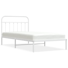 vidaXL fehér fém ágykeret fejtámlával 100x200 cm (352622) ágy és ágykellék