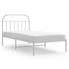 vidaXL fehér fém ágykeret fejtámlával 107x203 cm (353680) ágy és ágykellék