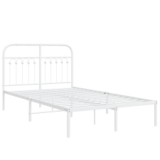 vidaXL fehér fém ágykeret fejtámlával 120 x 200 cm ágy és ágykellék