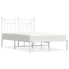 vidaXL fehér fém ágykeret fejtámlával 120 x 200 cm (353584) ágy és ágykellék