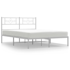 vidaXL fehér fém ágykeret fejtámlával 120 x 200 cm (355314) ágy és ágykellék