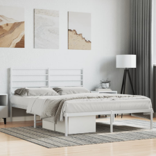vidaXL fehér fém ágykeret fejtámlával 120x190 cm ágy és ágykellék