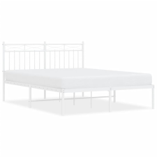 vidaXL fehér fém ágykeret fejtámlával 140 x 200 cm (373741) ágy és ágykellék