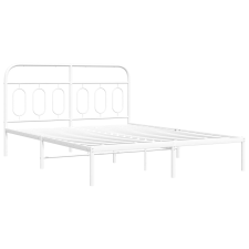 vidaXL fehér fém ágykeret fejtámlával 150 x 200 cm ágy és ágykellék