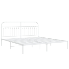 vidaXL fehér fém ágykeret fejtámlával 180 x 203 cm ágy és ágykellék