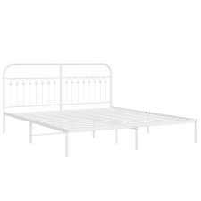 vidaXL fehér fém ágykeret fejtámlával 183 x 213 cm ágy és ágykellék