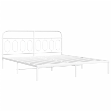 vidaXL fehér fém ágykeret fejtámlával 183 x 213 cm ágy és ágykellék
