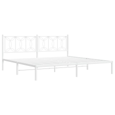 vidaXL fehér fém ágykeret fejtámlával 193 x 203 cm ágy és ágykellék