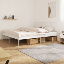 vidaXL fehér fém ágykeret fejtámlával 193 x 203 cm ágy és ágykellék