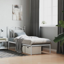 vidaXL fehér fém ágykeret fejtámlával 75 x 190 cm ágy és ágykellék