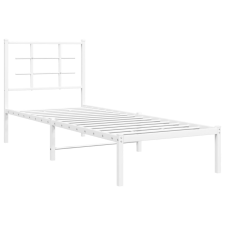 vidaXL fehér fém ágykeret fejtámlával 80x200 cm (355601) ágy és ágykellék