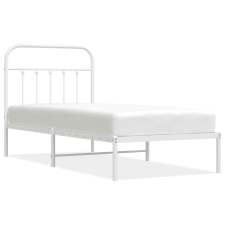 vidaXL fehér fém ágykeret fejtámlával 90x190 cm (352619) ágy és ágykellék