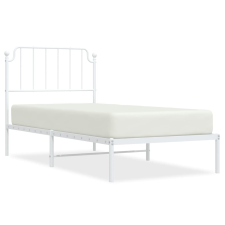 vidaXL fehér fém ágykeret fejtámlával 90x190 cm (373928) ágy és ágykellék