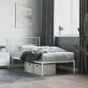 vidaXL fehér fém ágykeret fejtámlával 90x200 cm