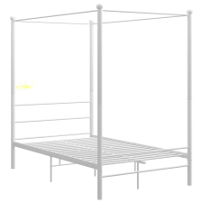 vidaXL fehér fém baldachinos ágykeret 120 x 200 cm  (325058) ágy és ágykellék