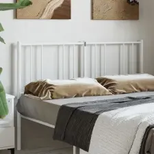 vidaXL fehér fém fejtámla 135 cm ágy és ágykellék