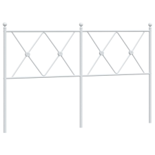 vidaXL fehér fém fejtámla 137 cm (376583) ágy és ágykellék