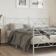 vidaXL fehér fém fejtámla 180 cm ágy és ágykellék