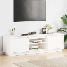 vidaXL Fehér Fenyőfa TV-szekrény - 140x35x40 cm bútor