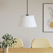 vidaXL fehér fonott mennyezeti lámpaernyő Ø50 x 30 cm világítás