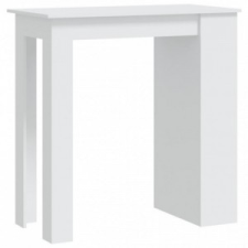 vidaXL fehér forgácslap bárasztal tárolórekesszel 102 x 50 x 103,5 cm bútor