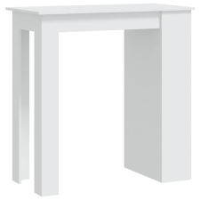 vidaXL fehér forgácslap bárasztal tárolórekesszel 102 x 50 x 103,5 cm (809467) bútor