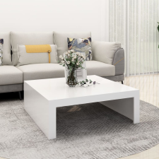 vidaXL Fehér forgácslap dohányzóasztal 100 x 100 x 35 cm bútor