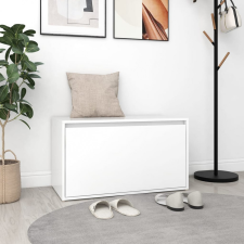 vidaXL fehér forgácslap előszoba pad 80 x 40 x 45 cm bútor