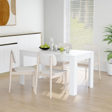 vidaXL fehér forgácslap étkezőasztal 140 x 74,5 x 76 cm bútor