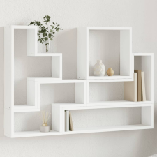 vidaXL fehér forgácslap fali polc 96x12x64 cm bútor
